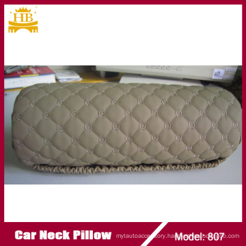 Dull Polish Embroidery Soft Touch Round Car Neck Rest Pillow